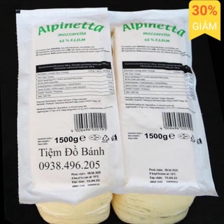 Phô Mai Mozzarella Cheese ALPINETTA Nguyên Khối 1.5KG