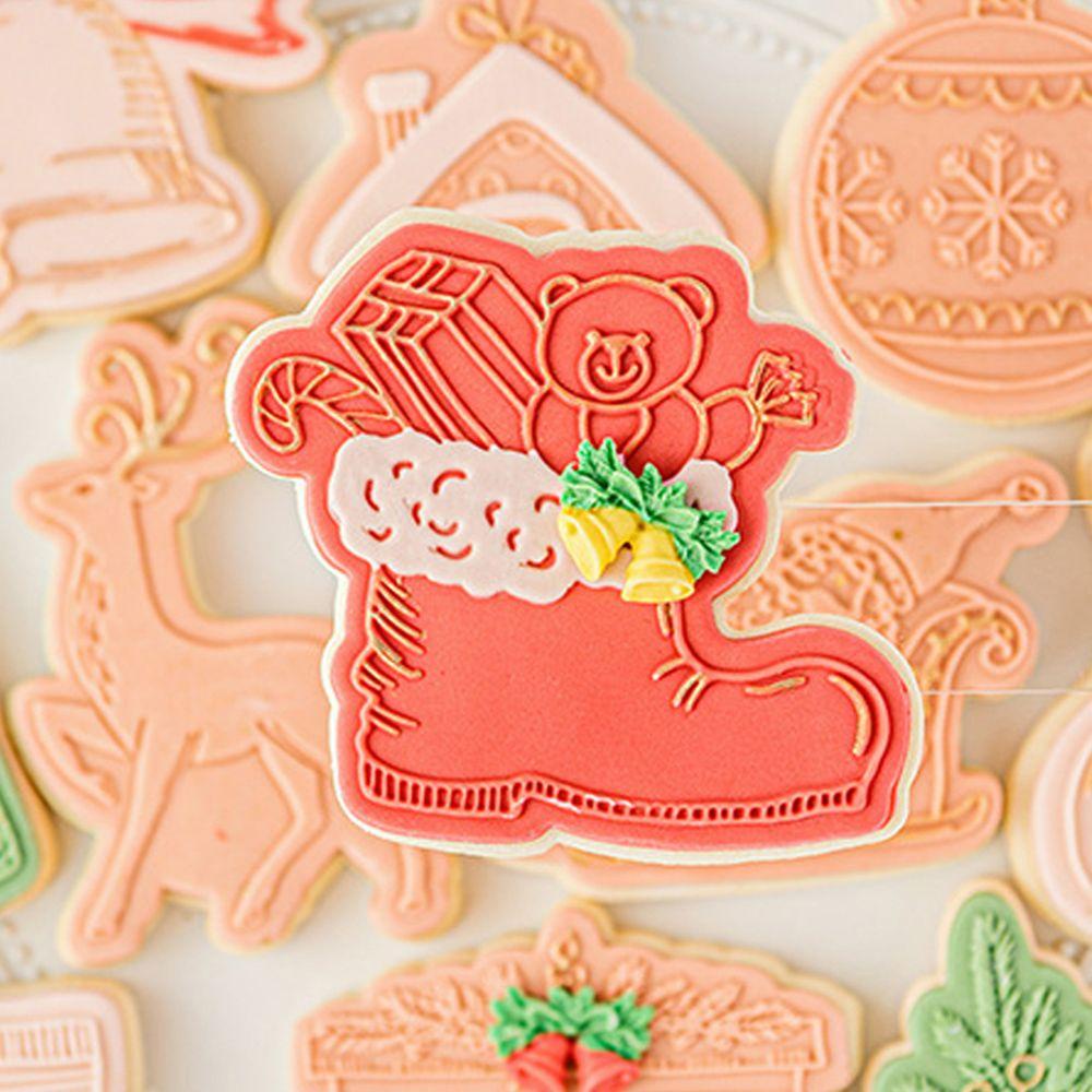 Ifubei Khuôn Làm Bánh Quy Hình Ông Già Noel