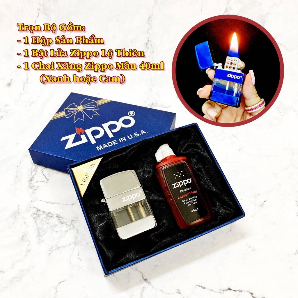𝙃𝙤̣̂𝙥 𝙌𝙪𝙚̣𝙩 𝘽𝙖̣̂𝙩 𝙇𝙪̛̉𝙖 zi ppo lộ thiên FULL BOX kèm 1 nhiên liệu 40ml
