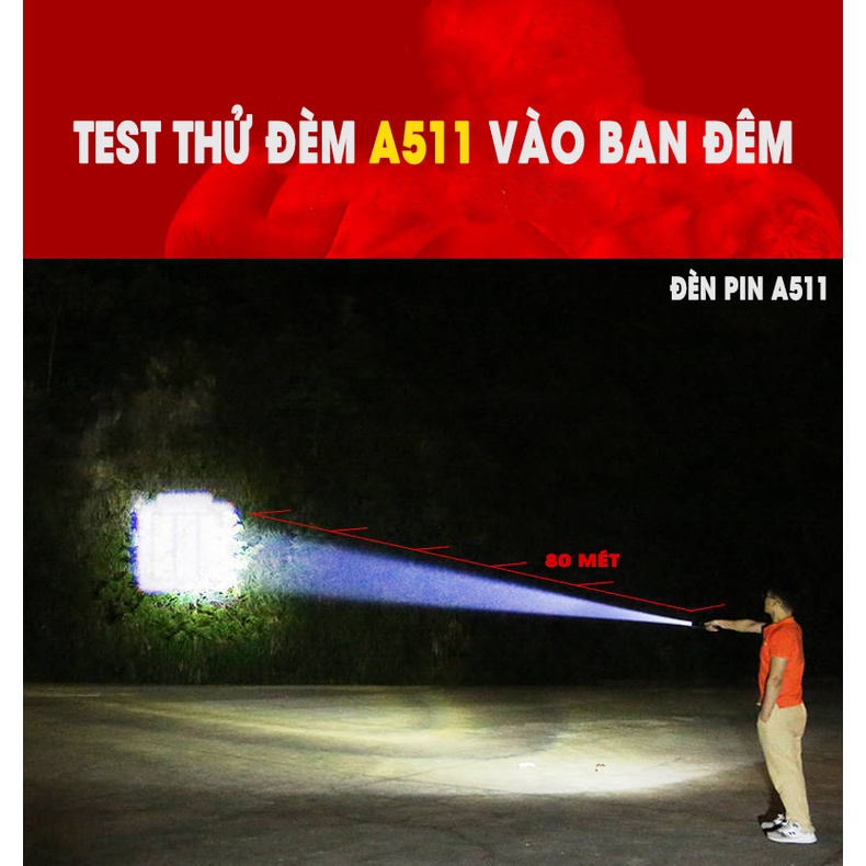 Đèn Pin Mini Siêu Sáng Chống Thấm Nước Có Thể Sạc Được Tiện Dụng [A511]