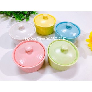  Bát sứ Ramenkin có nắp 150ml cho bé