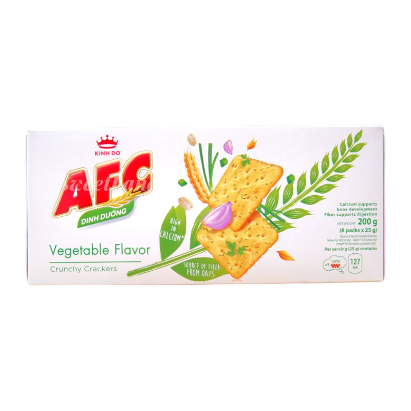 Bánh quy giòn AFC các vị hộp 200g