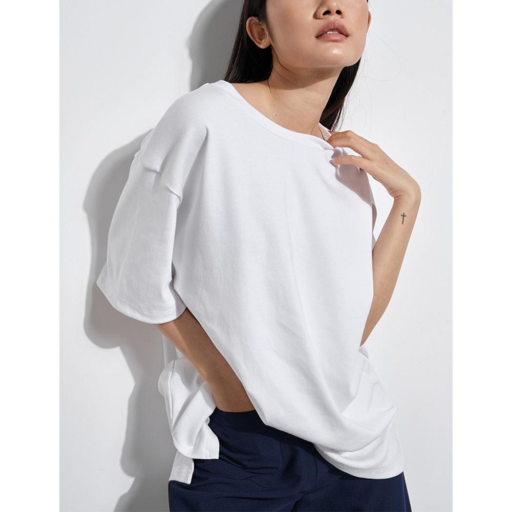 Áo thun trơn trắng đen unisex freesize 70kg