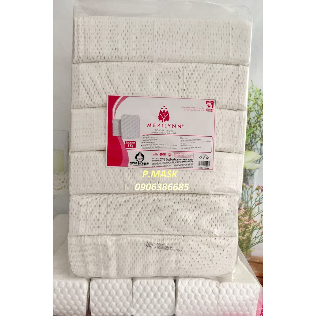 [Mã COS1904 giảm 8% đơn 300K] Bông Tẩy Trang Merilynn 1kg | BigBuy360 - bigbuy360.vn