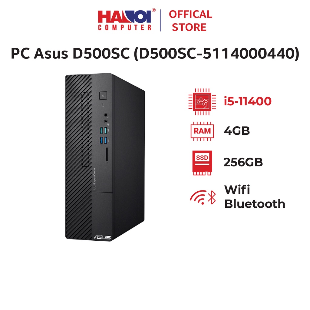 PC Asus D500SC (i5-11400/4G RAM/256 GB SSD/WL+BT/K+M/No OS) (D500SC-5114000440)