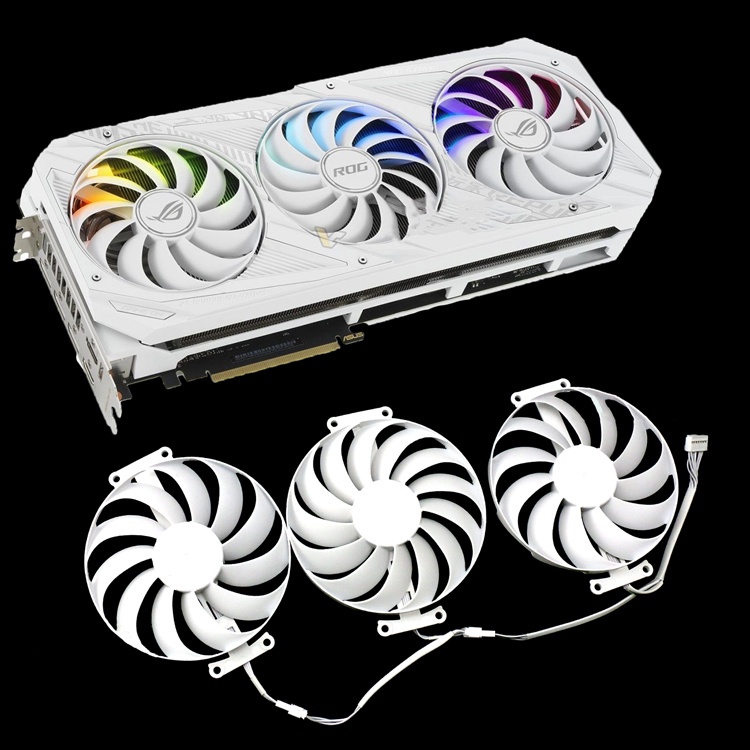 Quạt Tản Nhiệt CPU Màu Trắng Cho ASUS ROG RTX3090 3080 3070 CF1010U12S DC 12V