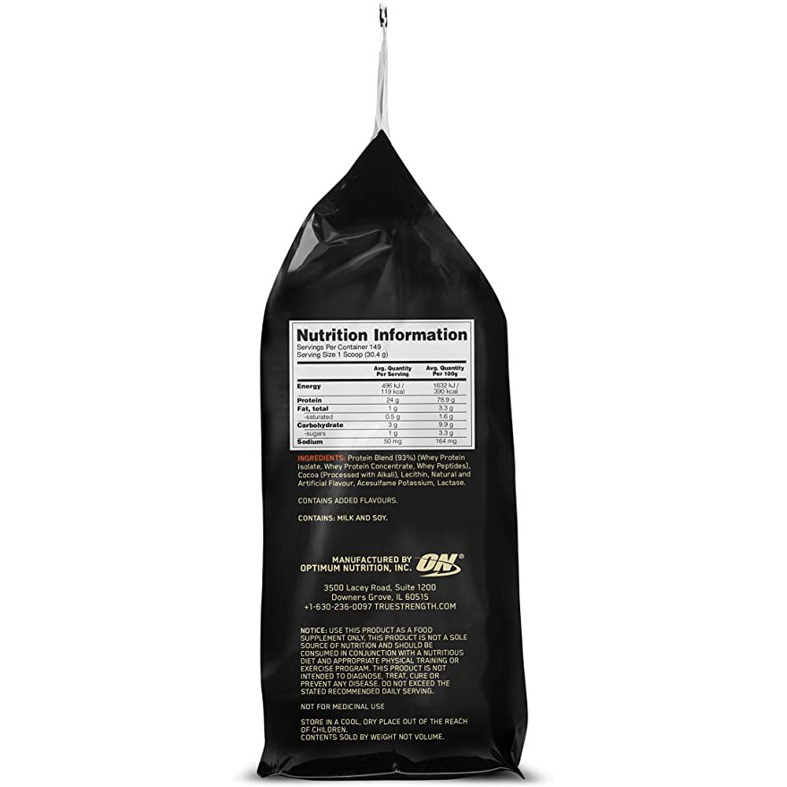 Sữa Dinh Dưỡng Tăng Cơ ON Whey Gold Standard 10lbs (4.54kg) - Chính Hãng 100%