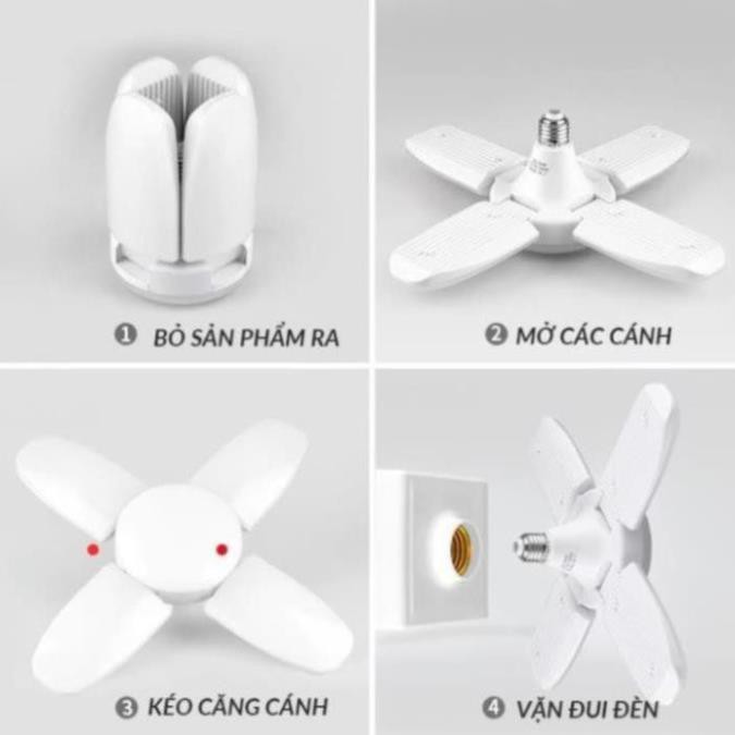 Bóng đèn LED trang trí hình cánh quạt siêu sáng 60W - Bóng đèn tuýp tiết kiệm điện năng - Giá rẻ nhất thị trường