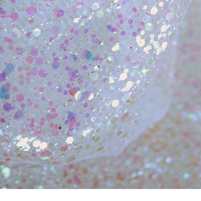 Vải Gạc Màu Laser Đính Kim Sa Lấp Lánh Nhiều Màu Sắc Thời Trang Sáng Tạo