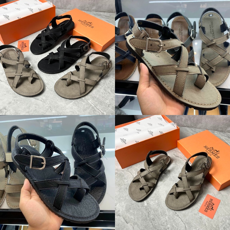 Dép Sandal Nam Quai Da, Dép sandal unisex nam quai da bò thật Hàng Chuẩn Cao Cấp