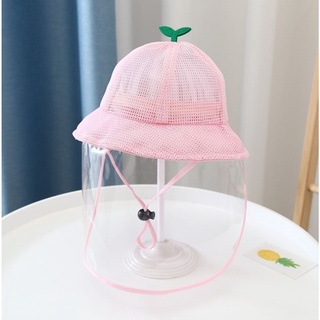 Tấm Chắn giọt bắn,tấm che Mặt Bảo /Combo tấm chắn kèm mũ bảo Vệ Chống Sương Mù/ Bụi Bẩn/Chắn tia UV An Toàn Cho Bé