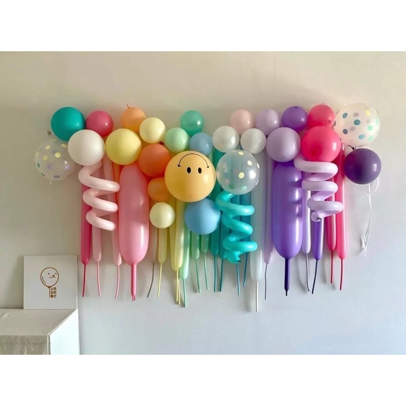 Set bóng bay trang trí sinh nhật phong cách Hàn Quốc