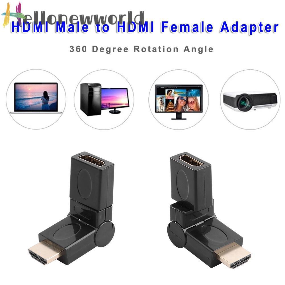 Cáp Chuyển Đổi Hdmi Sang Hdmi-Compatible Cái Xoay 360 Độ 4k 3d