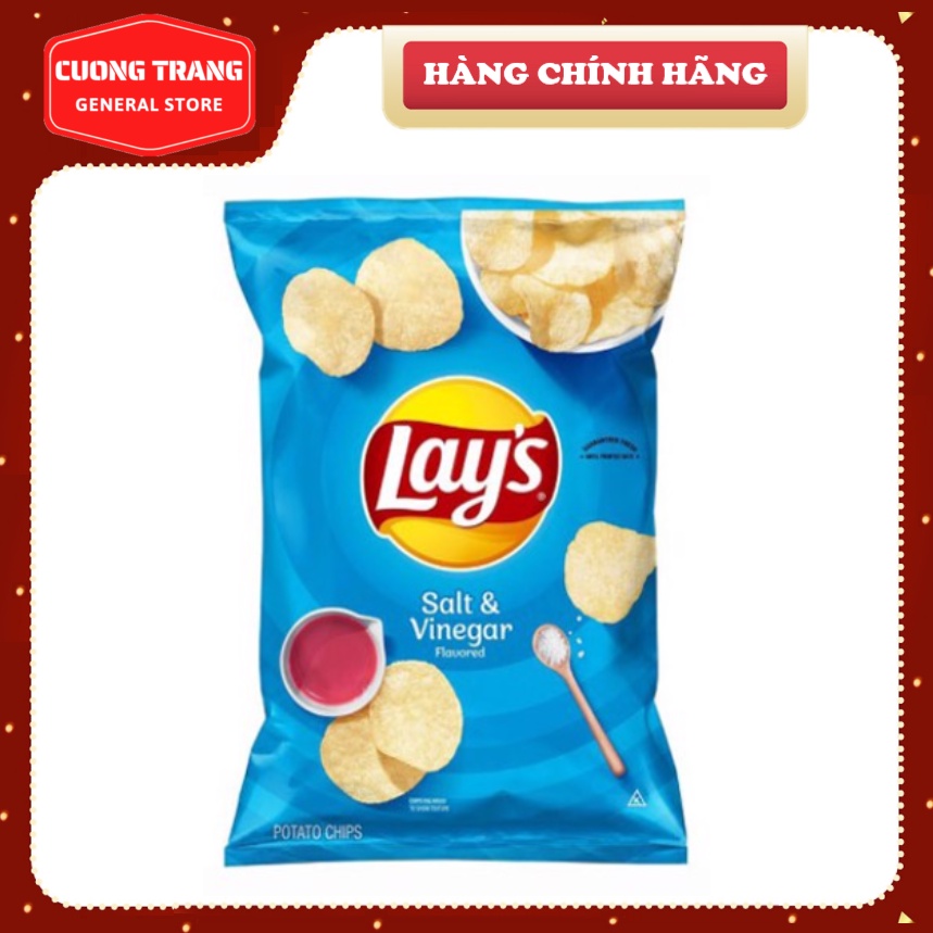 SNACK KHOAI TÂY CHIÊN VỊ MUỐI VÀ GIẤM FRITOLAY'S 184.2G