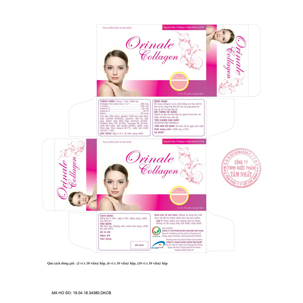 Viên uống trắng da ORINALE COLLAGEN – Chăm sóc da toàn diện – Giảm thâm nám – Ngừa nếp nhăn | BigBuy360 - bigbuy360.vn