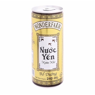 Nước yến ngân nhĩ wonderfarm lon 240ml
