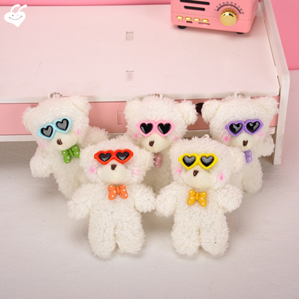 Móc Khóa Hình Gấu Nhồi Bông 10cm 10cm Dễ Thương