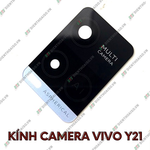 Mặt kính camera vivo y21 có sẵn keo dán