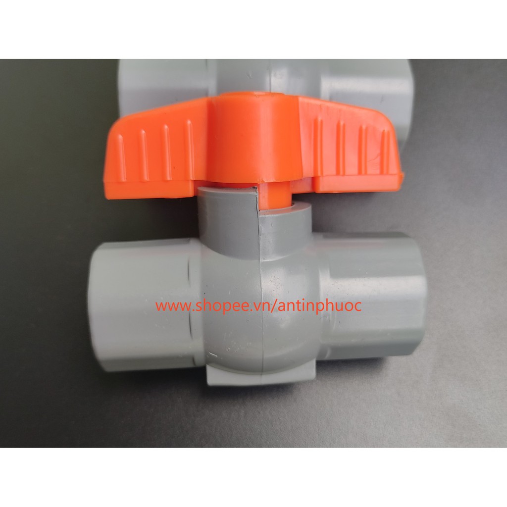 Van khóa nước nhựa PVC 21 mm , van nhựa 21mm , gạt nước nhựa pvc 21