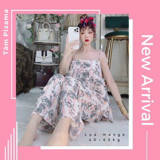 Đồ Bộ Pijama 2 Dây Lụa Mango Thoáng Mát ( ẢNH THẬT )