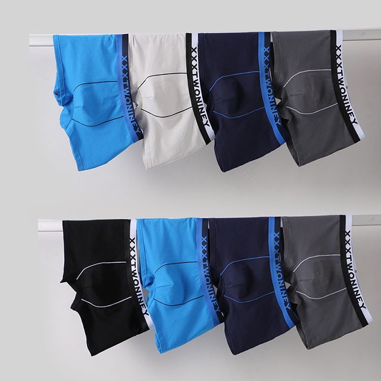 Set 1 / 3 Quần Lót Boxer Cotton Thoáng Khí Thời Trang Cho Nam