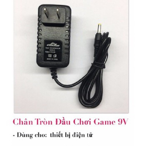 sạc chân tròn chơi game 9v