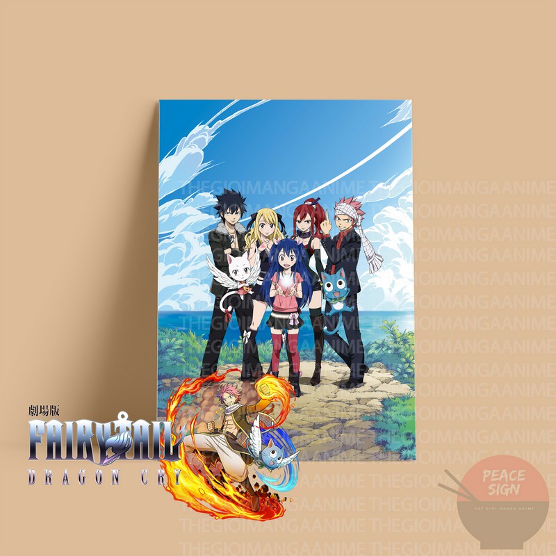 (50 mẫu) Tấm Postcard giấy 260gsm cao cấp FAIRY TAIL HỘI PHÁP SƯ A5 anime chibi ảnh đẹp nhiều mẫu