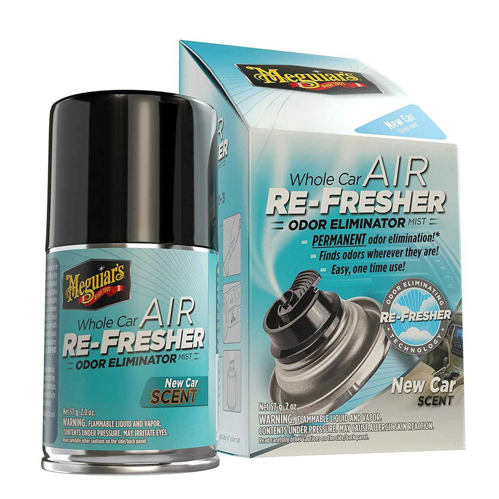 Xịt khử mùi diệt khuẩn nội thất xe hơi Meguiar's - Hương xe mới - Air Re-Fresher Mist, New Car - G16402, 2 oz