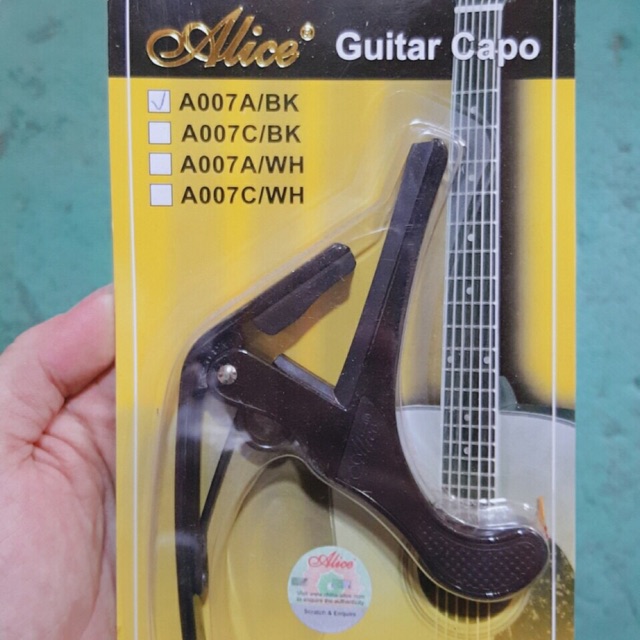 Capo đàn guitar hiệu Alice A007A/BK