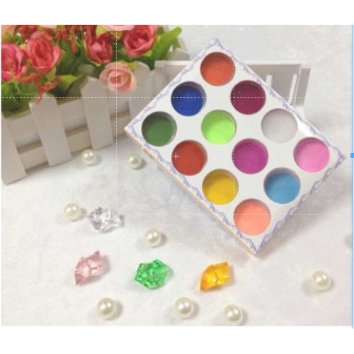 Set bột 12 màu làm hoa nỗi 4D fantasy(nặn hoa,đắp móng l,,,)1hu/3g