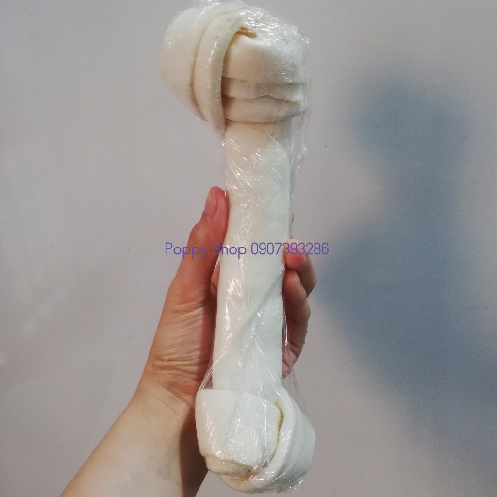 Khúc Xương Da Bò Vị Sữa Cho Chó Cưng Gặm Size 22 cm Cục Bự