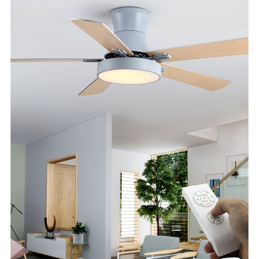 Quạt Trần Đèn dành cho Trần Nhà Thấp - Đèn Quạt trần Bắc Âu XH-102