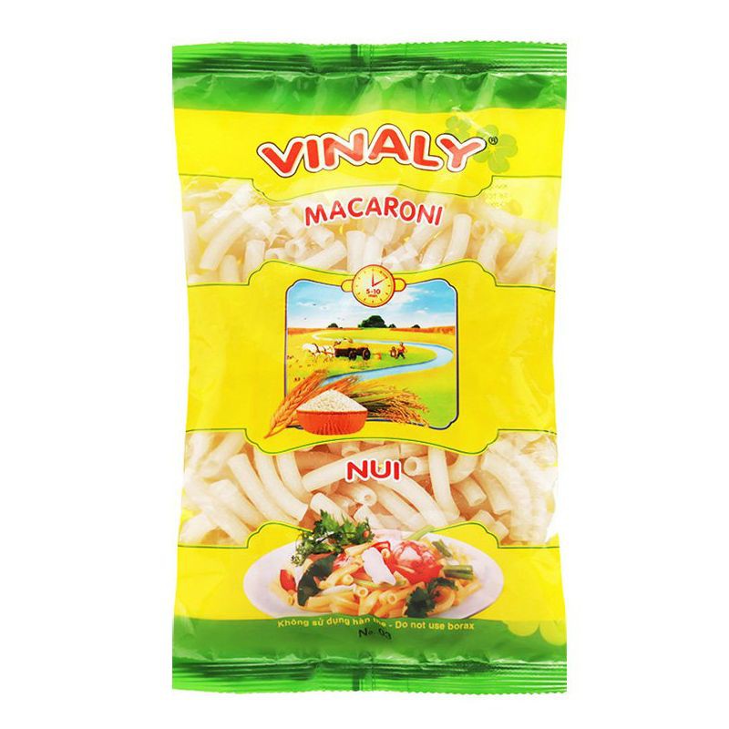Nui Macaroni Ống Trắng Vinaly Gói 400G