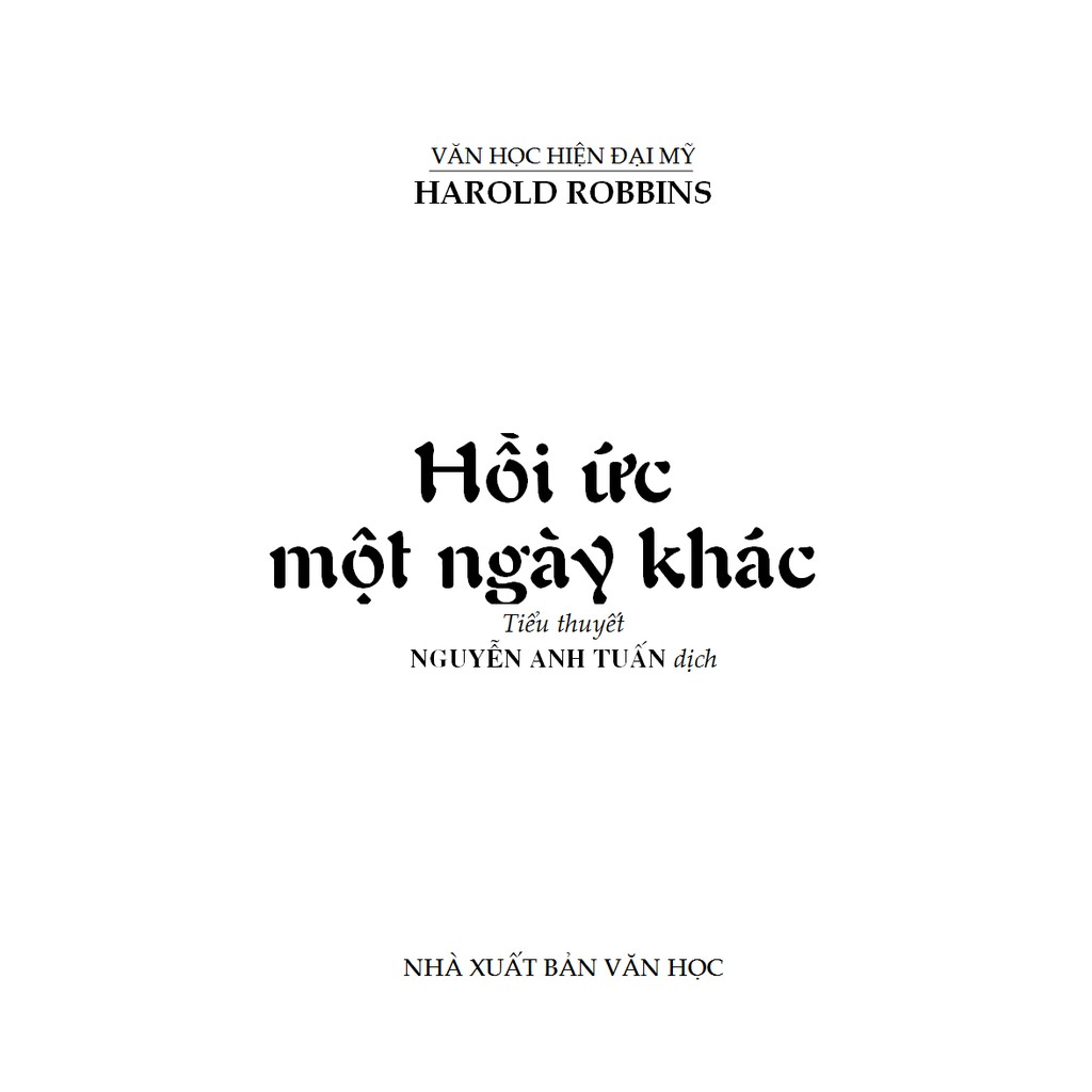 Sách - Hồi Ức Một Ngày Khác