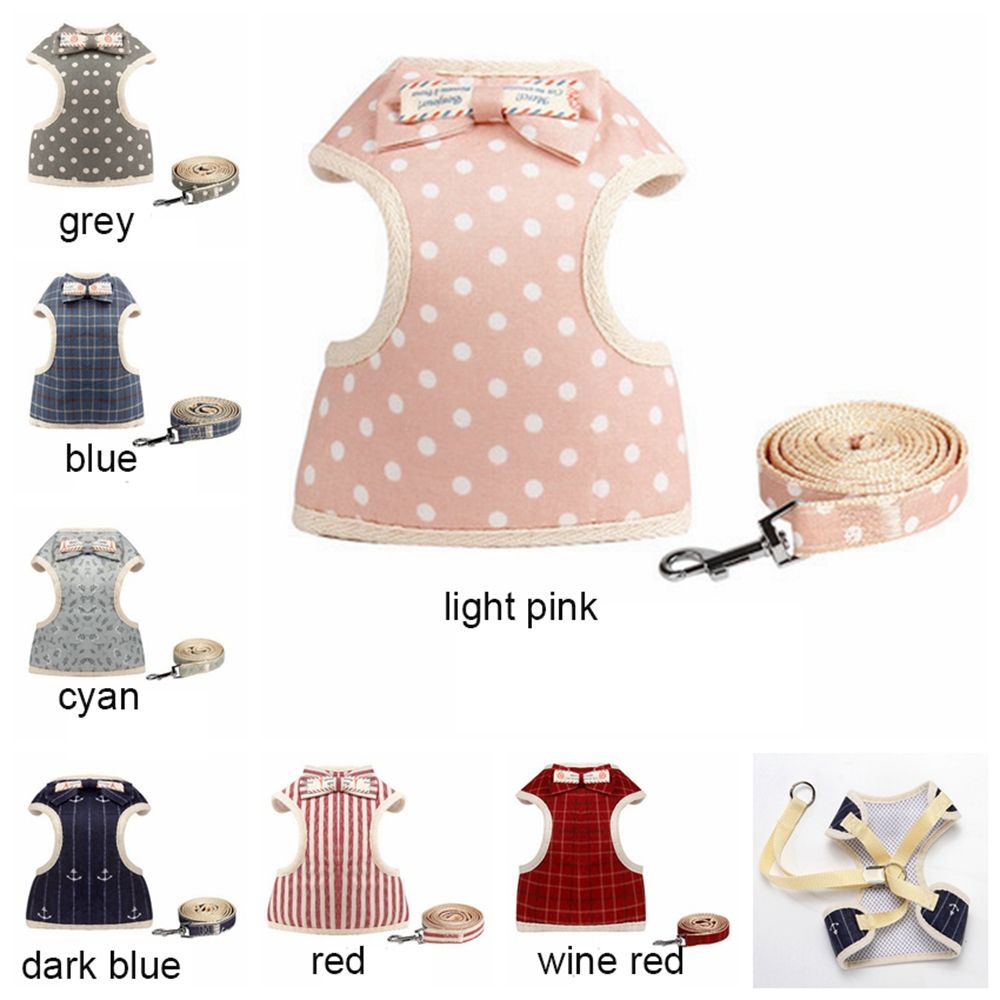 Dây dắt thú cưng đi dạo mềm mại thoáng khí có thể điều chỉnh nhiều màu sắc