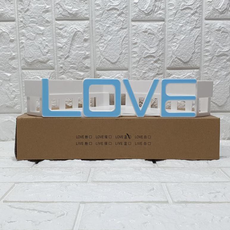 [Free Ship] Kệ góc nhà tắm chữ LOVE hút chân không siêu kute