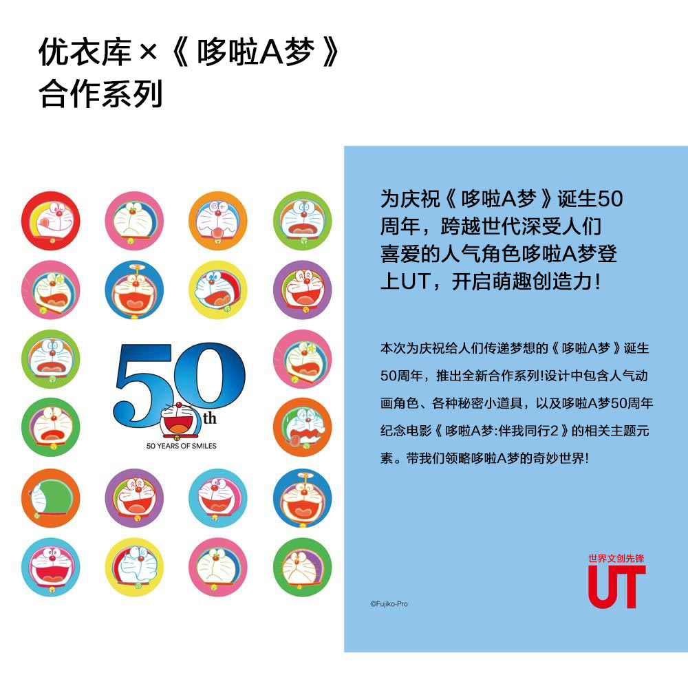 Áo thun Uniqlo tay ngắn in hình Doraemon thời trang dành cho nam  43019