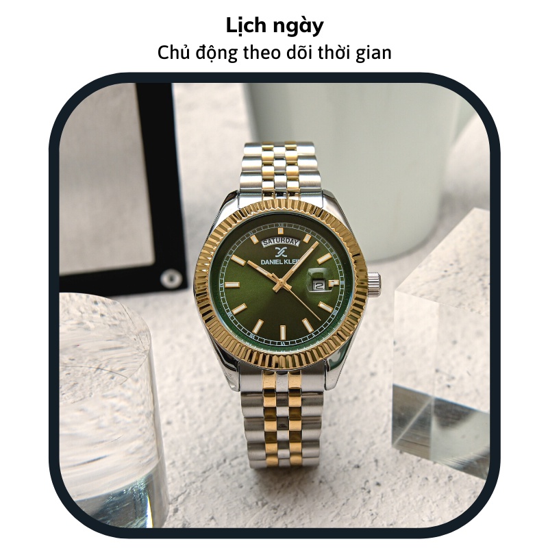 Đồng hồ Daniel Klein DK.1.12861 kiểu dáng thể thao sport, mặt kính chống xước, chống nước, dây thép cao cấp chính hãng