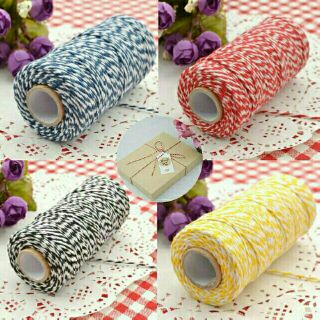 Lẻ 5 mét dây cotton trang trí noel giáng sinh [15 màu] Phụ liệu handmade, hộp quà