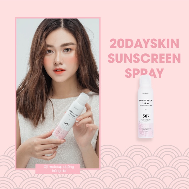 XỊT DƯỠNG TRẮNG CHỐNG NẮNG 20DAYSKIN