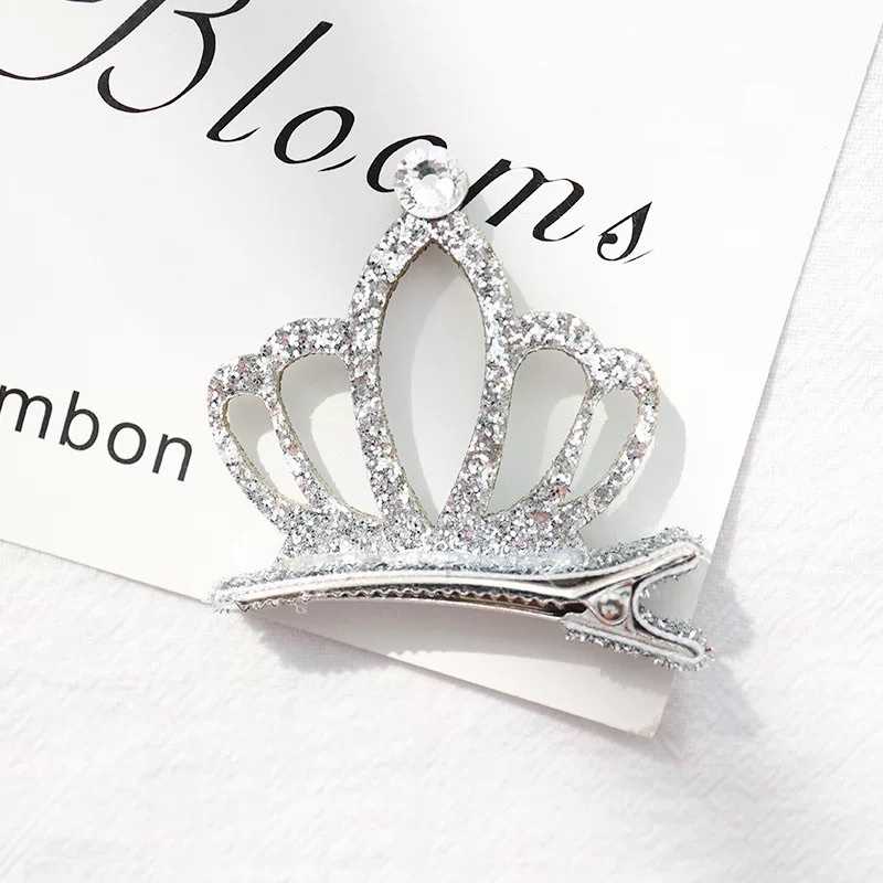 Kẹp vương miện nhũ siêu yêu cho bé - Tiệm phụ kiện nhà Nana