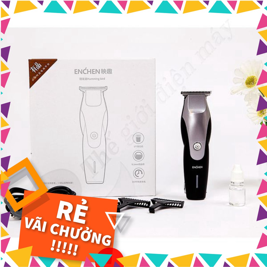 [SALE] Tông đơ cắt tóc Xiaomi Enchen Humming bird 3 lưỡi dao 10W độ ồn thấp - Bảo Hành 6 Tháng - Shop Thế Giới Điện Máy 