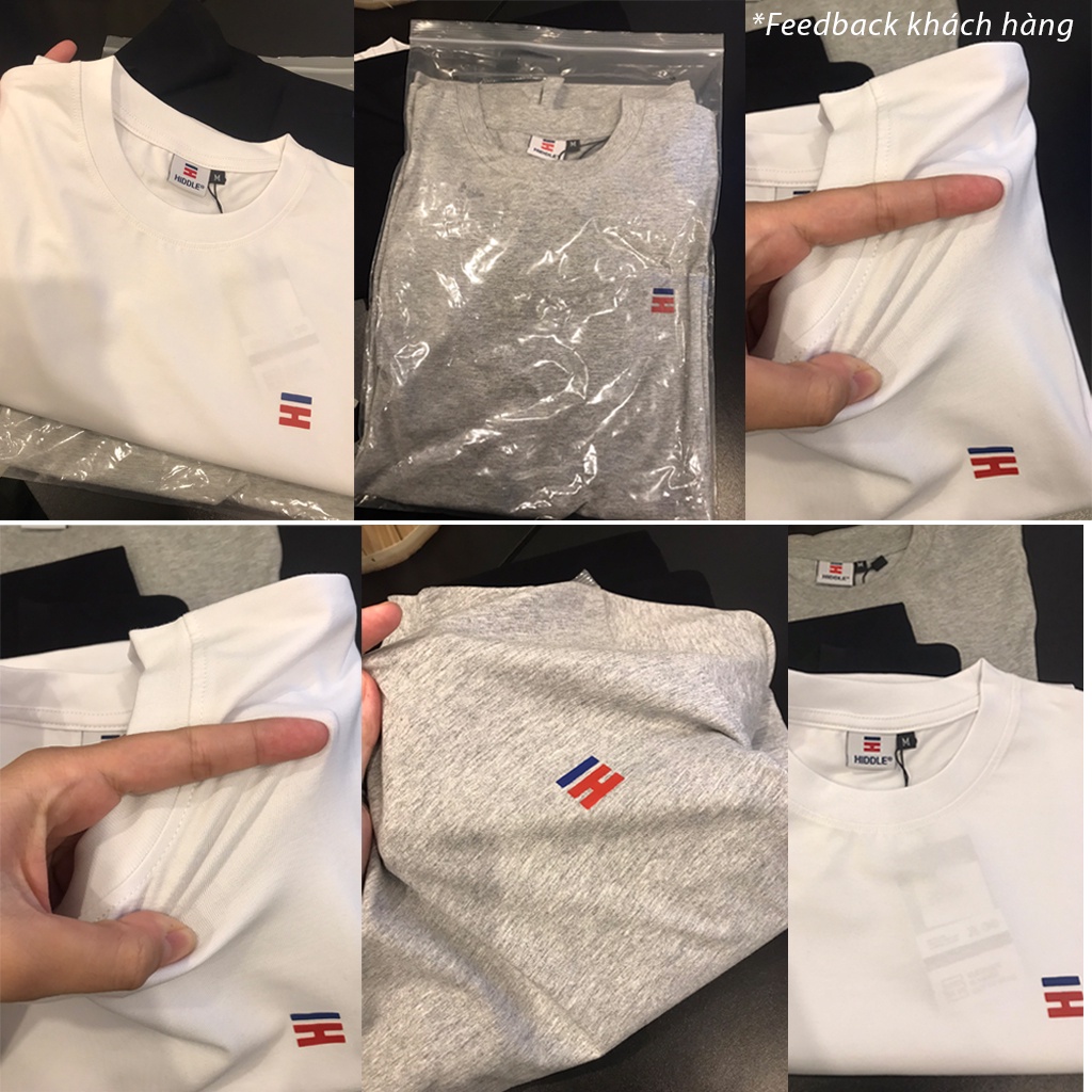 Áo Thun Nam Cổ Tròn HIDDLE vải Cotton co giãn dày dặn phông trơn BASIC tay ngắn nhiều màu | BigBuy360 - bigbuy360.vn