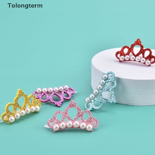 Kẹp tóc hình nơ đính ngọc trai giả xinh xắn cho thú cưng