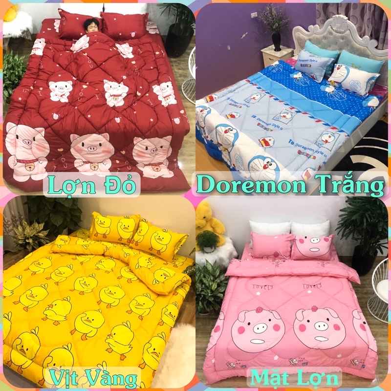 [Mã LIFE50KALL giảm 10% đơn 200K] Trọn bộ chăn phao ga gối poly cotton ( nhiều mẫu) | BigBuy360 - bigbuy360.vn