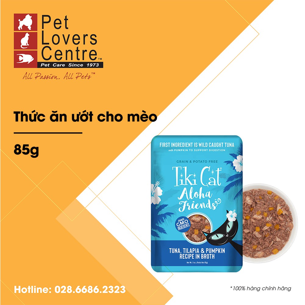 [85g] Pate cho mèo TIKI CAT POUCH ALOHA FRIENDS