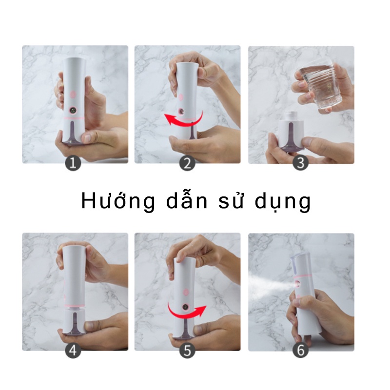 Nước gia dụng bổ sung thiết bị phun dụng cụ xông hơi mặt phun sạc USB di động thiết bị làm đẹp da mặt cầm tay máy tạo ẩm