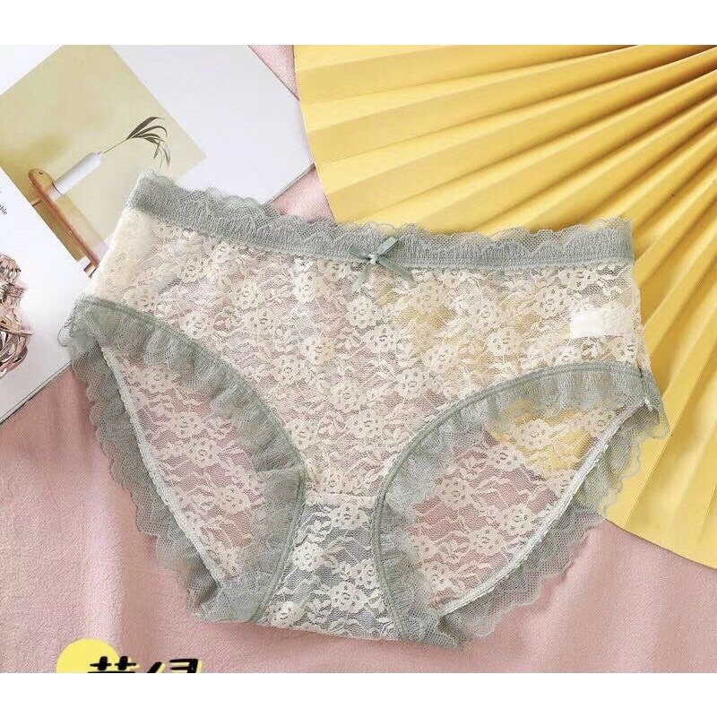 Quần lót ren cao cấp màu pastel mềm mát sexy 2232
