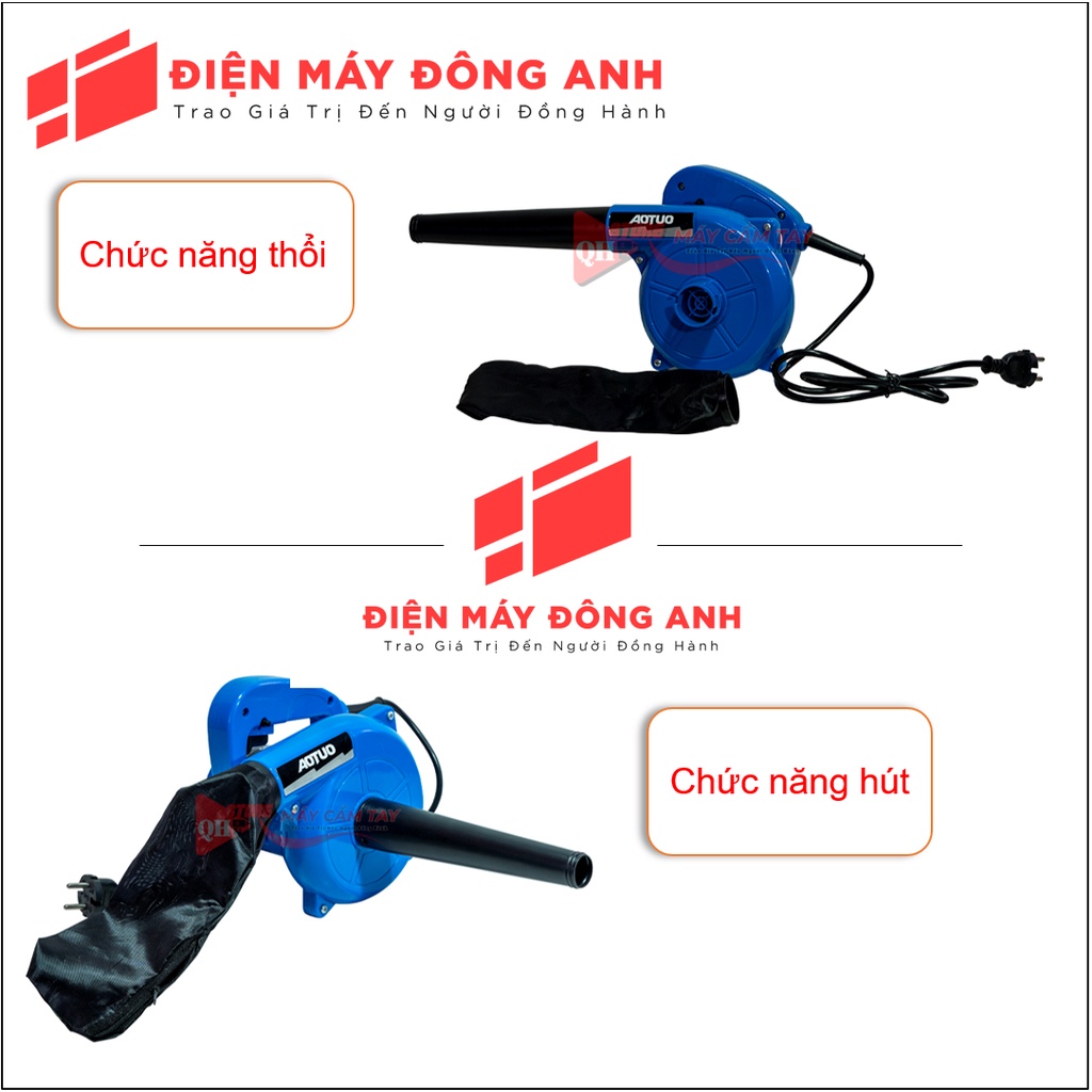 Máy Thổi Và Hút Bụi Cầm Tay AOTUO 750W Cực Mạnh- Máy Hút Bụi Đa Năng