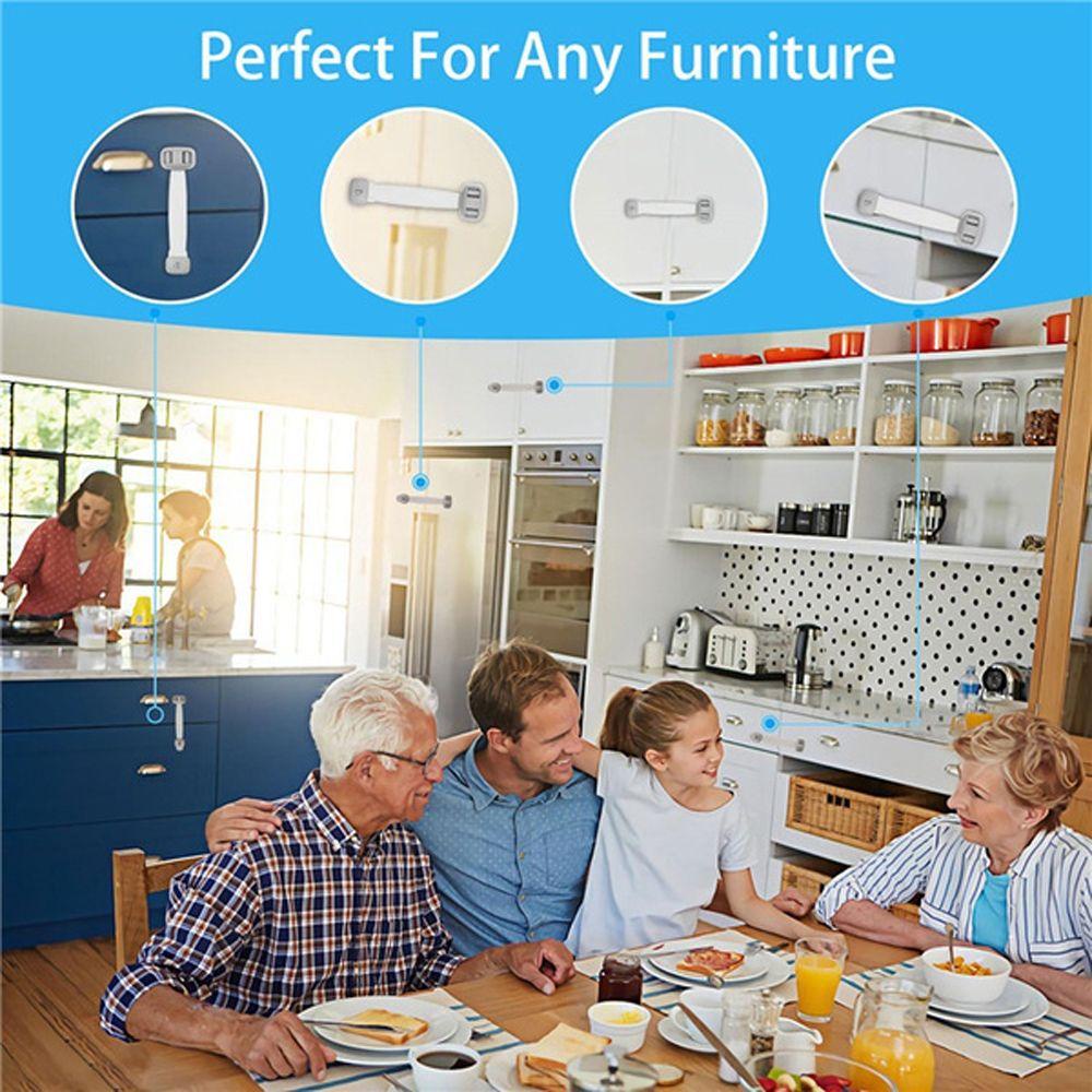 Dụng Cụ Khóa Cửa Tủ Ngăn Kéo Bảo Vệ An Toàn Cho Bé